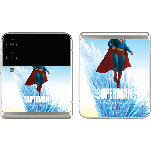 Superman 2025 Fortress of Solitude Classic Rise Galaxy Z Flip3 5G Skin