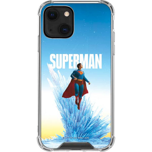Superman 2025 Fortress of Solitude Classic Rise iPhone 13 Clear Case