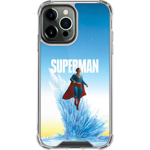 Superman 2025 Fortress of Solitude Classic Rise iPhone 14 Pro Max Clear Case