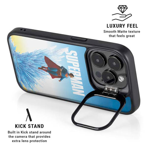 Superman 2025 Fortress of Solitude Classic Rise iPhone 15 Pro Kickstand Case