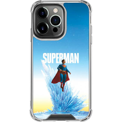 Superman 2025 Fortress of Solitude Classic Rise iPhone 16 Pro Clear Case
