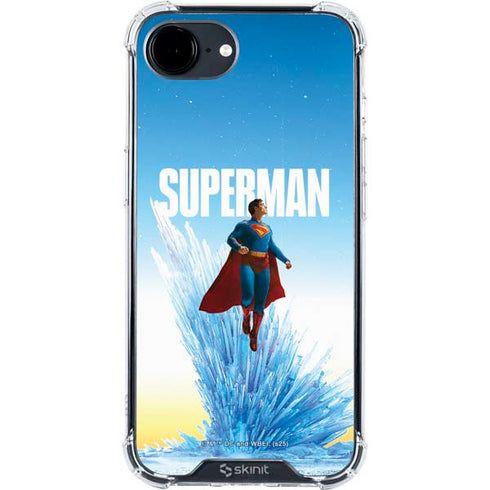 Superman 2025 Fortress of Solitude Classic Rise iPhone 16e Clear Case