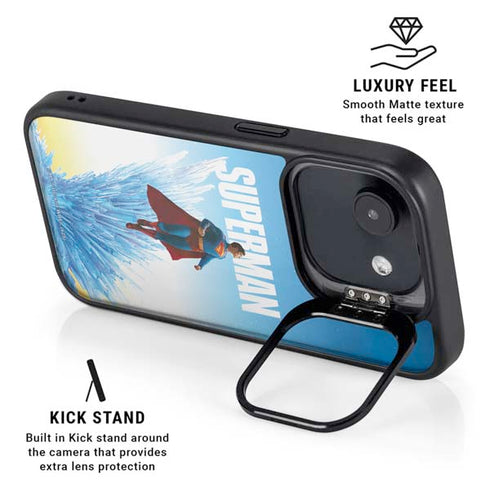 Superman 2025 Fortress of Solitude Classic Rise iPhone 16e Kickstand Case