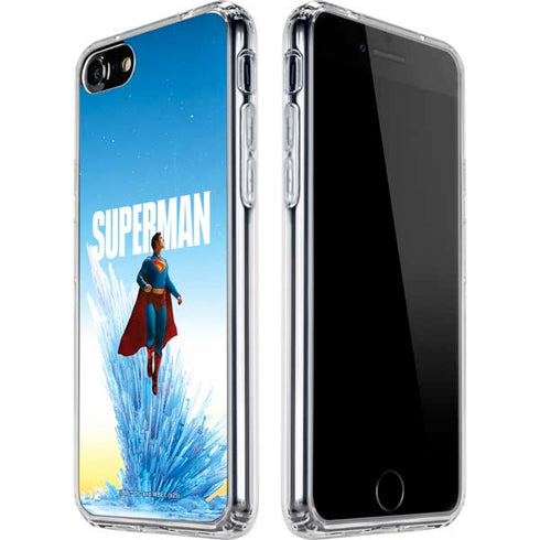 Superman 2025 Fortress of Solitude Classic Rise iPhone SE (2nd & 3rd Gen) Clear Case