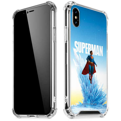 Superman 2025 Fortress of Solitude Classic Rise iPhone X/XS Clear Case