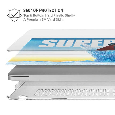 Superman 2025 Fortress of Solitude Classic Rise MacBook Pro 13in (2020) Case plus Skin