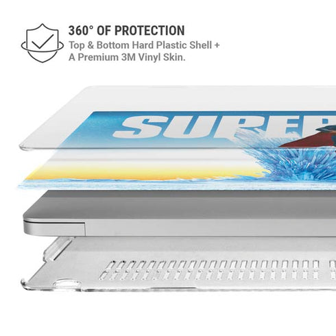 Superman 2025 Fortress of Solitude Classic Rise MacBook Pro 16in (2019-20) Case plus Skin