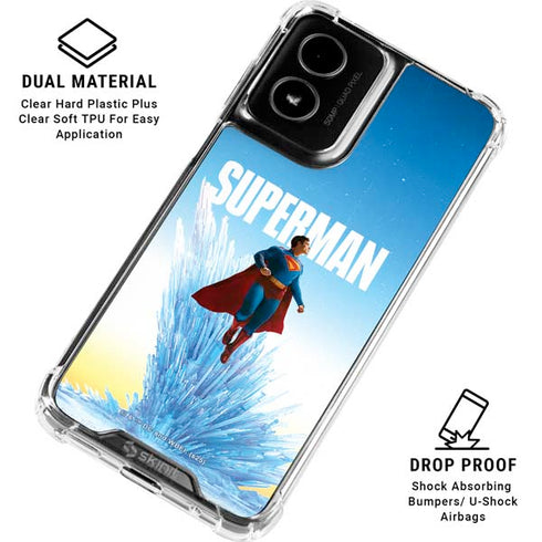 Superman 2025 Fortress of Solitude Classic Rise Moto G Power 5G (2024) Clear Case