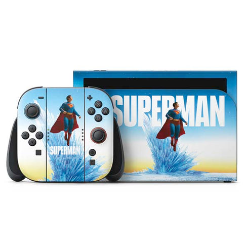 Superman 2025 Fortress of Solitude Classic Rise Nintendo Switch 2 (2025) with Joy-Con Skin