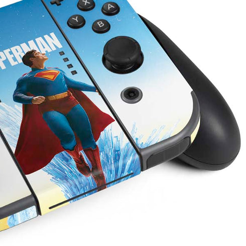 Superman 2025 Fortress of Solitude Classic Rise Nintendo Switch (2017-2021) Joy-Con Controller Skin