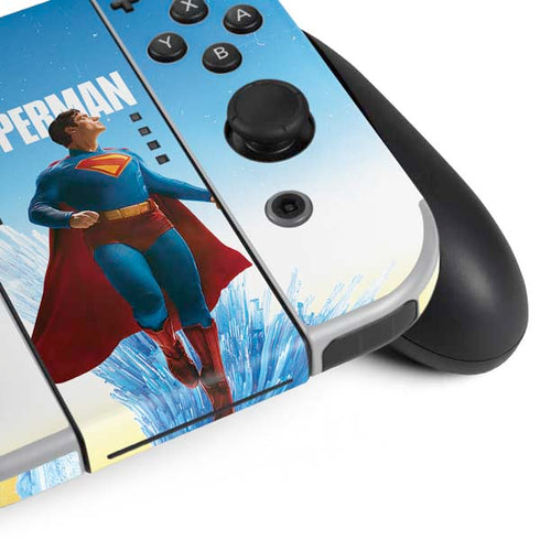 Superman 2025 Fortress of Solitude Classic Rise Nintendo Switch OLED (2021) Skin