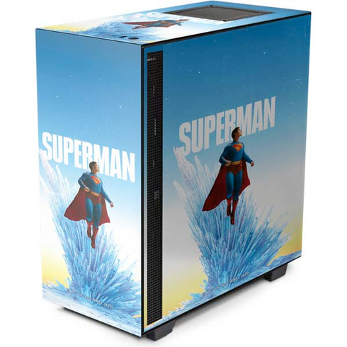 Superman 2025 Fortress of Solitude Classic Rise NZXT H510 Compact ATX Mid-Tower Case Skin
