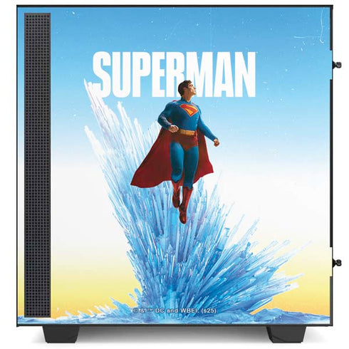Superman 2025 Fortress of Solitude Classic Rise NZXT H510 Compact ATX Mid-Tower Case Skin