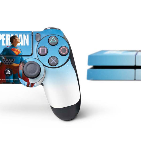 Superman 2025 Fortress of Solitude Classic Rise PS4 Console and Controller Bundle Skin