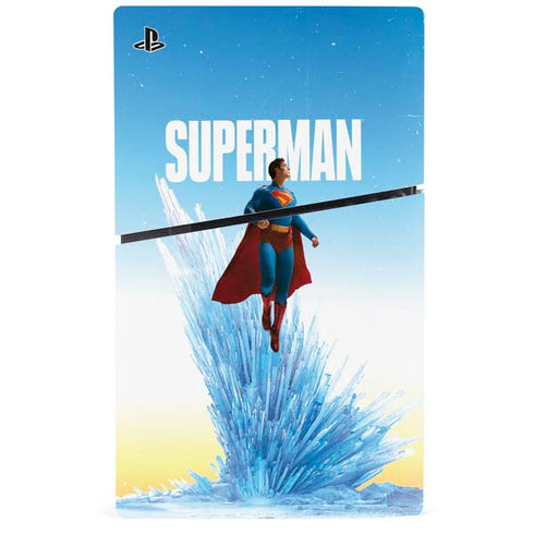Superman 2025 Fortress of Solitude Classic Rise PS5 Slim Digital Edition Console Skin