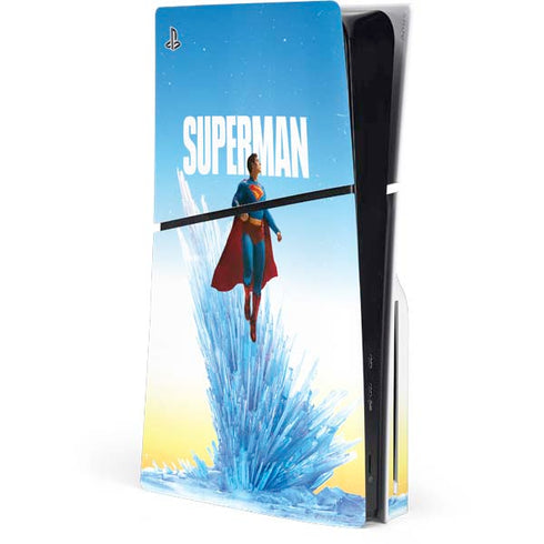 Superman 2025 Fortress of Solitude Classic Rise PS5 Slim Disk Console Skin
