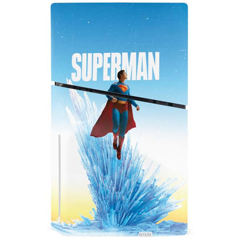 Superman 2025 Fortress of Solitude Classic Rise PS5 Slim Disk Console Skin
