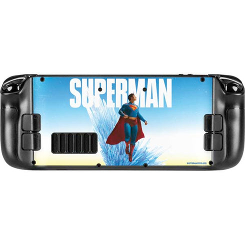 Superman 2025 Fortress of Solitude Classic Rise Steam Deck Handheld Gaming Computer OLED Skin