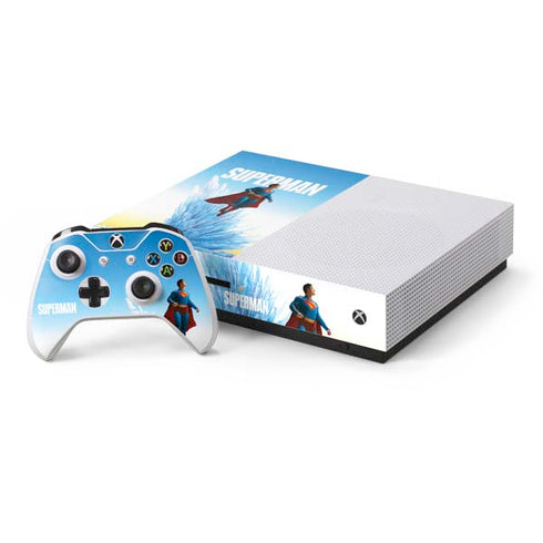 Superman 2025 Fortress of Solitude Classic Rise Xbox One S Console and Controller Bundle Skin