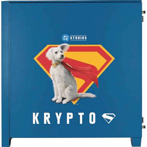 Superman 2025 Krypto the Super Dog Corsair 4000D Tempered Glass Mid-Tower ATX Case Skin
