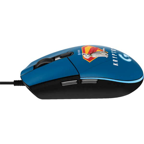 Superman 2025 Krypto the Super Dog G203 Prodigy RGB Wired Gaming Mouse Skin