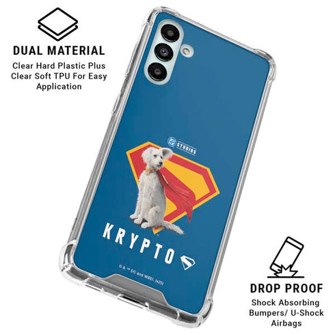 Superman 2025 Krypto the Super Dog Galaxy A13 5G Clear Case