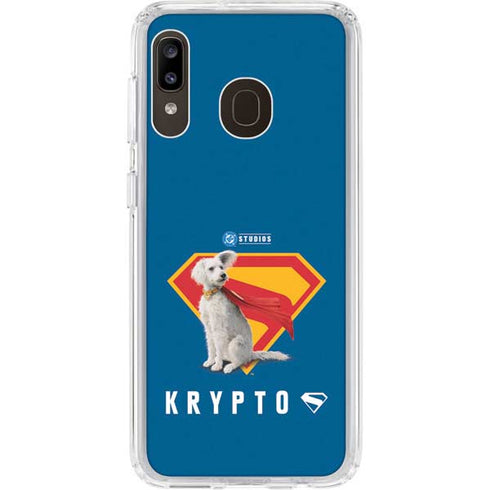 Superman 2025 Krypto the Super Dog Galaxy A20 Clear Case