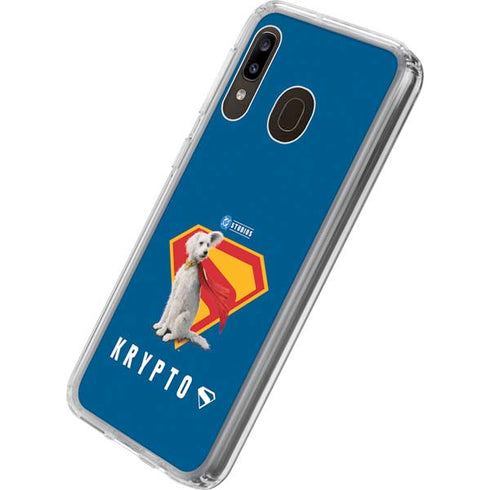Superman 2025 Krypto the Super Dog Galaxy A20 Clear Case