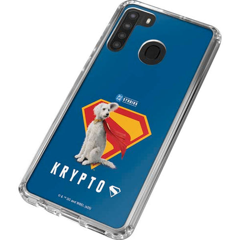 Superman 2025 Krypto the Super Dog Galaxy A21 Clear Case