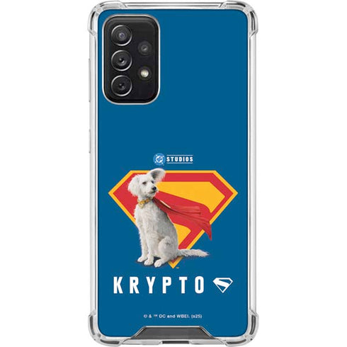 Superman 2025 Krypto the Super Dog Galaxy A72 5G Clear Case
