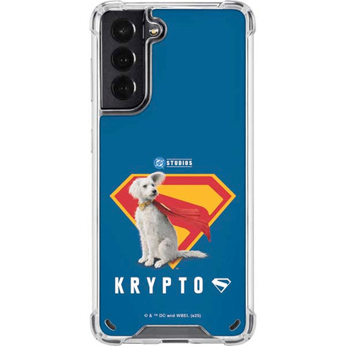Superman 2025 Krypto the Super Dog Galaxy S21 5G Clear Case