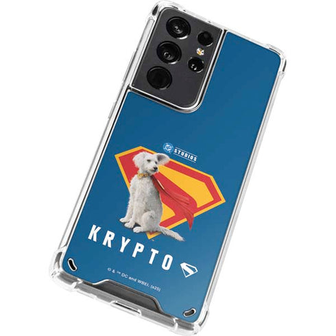 Superman 2025 Krypto the Super Dog Galaxy S21 Ultra 5G Clear Case