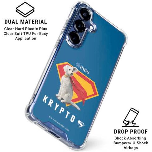 Superman 2025 Krypto the Super Dog Galaxy S25 Plus Clear Case