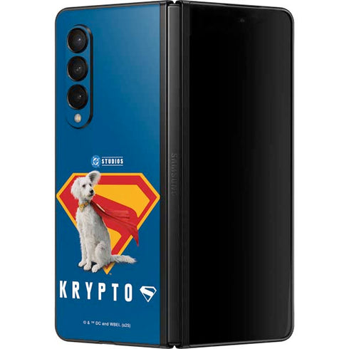 Superman 2025 Krypto the Super Dog Galaxy Z Fold3 5G Skin