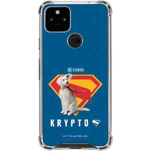 Superman 2025 Krypto the Super Dog Google Pixel 4a 5G Clear Case