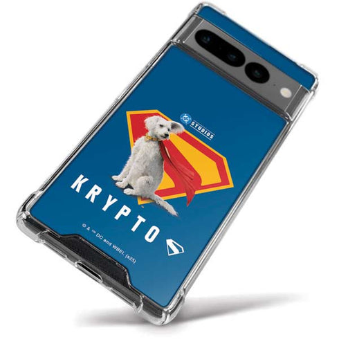Superman 2025 Krypto the Super Dog Google Pixel 7 Pro Clear Case
