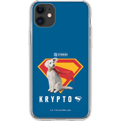 Superman 2025 Krypto the Super Dog iPhone 11 Clear Case