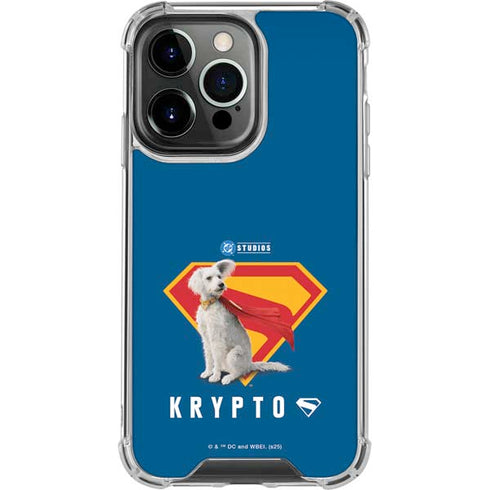 Superman 2025 Krypto the Super Dog iPhone 14 Pro Clear Case