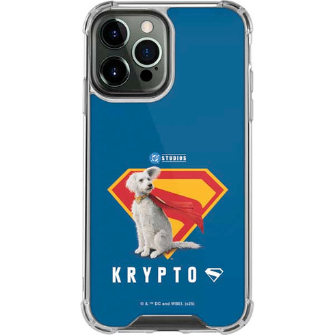 Superman 2025 Krypto the Super Dog iPhone 14 Pro Max Clear Case