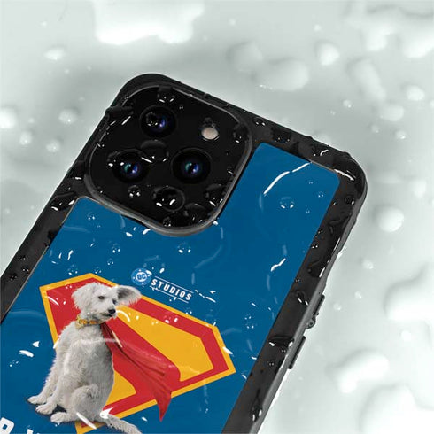 Superman 2025 Krypto the Super Dog iPhone 14 Pro Waterproof Case