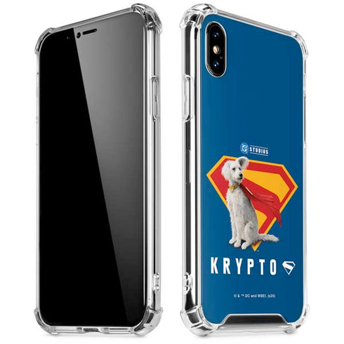 Superman 2025 Krypto the Super Dog iPhone X/XS Clear Case