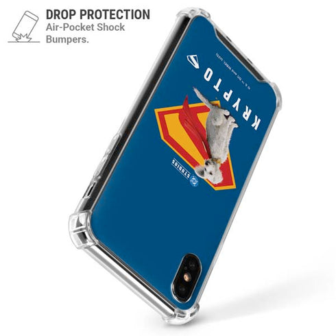 Superman 2025 Krypto the Super Dog iPhone X/XS Clear Case