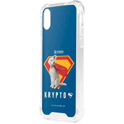 Superman 2025 Krypto the Super Dog iPhone XS Clear Case