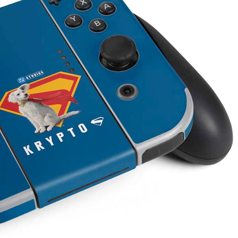 Superman 2025 Krypto the Super Dog Nintendo Switch OLED (2021) Skin