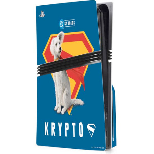 Superman 2025 Krypto the Super Dog PS5 Pro Disk Console Skin