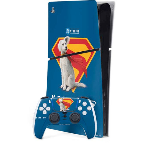 Superman 2025 Krypto the Super Dog PS5 Slim Digital Edition Bundle Skin