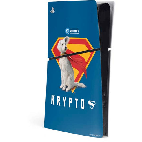 Superman 2025 Krypto the Super Dog PS5 Slim Digital Edition Console Skin