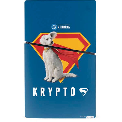 Superman 2025 Krypto the Super Dog PS5 Slim Digital Edition Console Skin