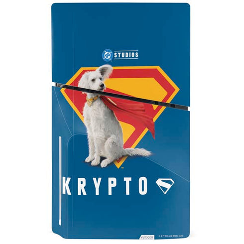 Superman 2025 Krypto the Super Dog PS5 Slim Disk Console Skin