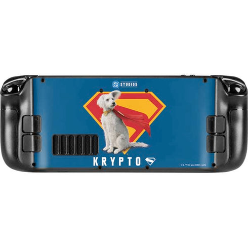 Superman 2025 Krypto the Super Dog Steam Deck Handheld Gaming Computer OLED Skin